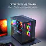 GamePower Warcry Prism 4xARGB Fan 650W Temperli Cam ATX Gaming (Oyuncu) Kasa