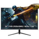 James Donkey Rion R10 24" 165Hz 1Ms FHD VA Curved Gaming Monitör (Sıfır Ölü Piksel Garantili)