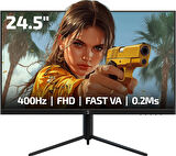 GamePower Lucid S40 24.5'' 400Hz 0.2Ms Fast VA E Spor Pivot RGB Gaming Monitör