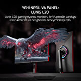 GamePower Lunis L20 24'' 240Hz 0.5Ms VA FHD RGB Pivot Gaming Monitör (Sıfır Ölü Piksel Garantili)