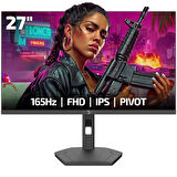 GamePower Lunis L30 27'' 165Hz 1Ms IPS FHD Pivot Gaming Monitör (Sıfır Ölü Piksel Garantili)