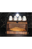 New Bread Box, Ekmeklik, Saklama Gözlü, Baharatlık Rafı, Dekoratif demonte