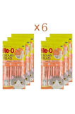 Me-O Creamy Treats Sıvı Kedi Ödül Maması Somon Etli 6 PAKET 4x15 gr Toplam 360 gr