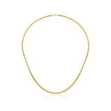 14 Ayar Altın Kare Doch Zincir Kolye 2.68 mm