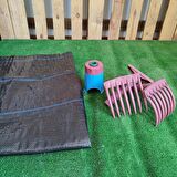 ZEYTİN TIRMIĞI + ZEYTİN DİLME APARATI + 5x6 ZEYTİN SERGENİ JÜT ZEYTİN TOPLAMA TARAĞI TABAN ÖRTÜSÜ ZEYTİN ÇİZME ALETİ