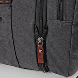 ÇÇS 40232 Genişleyebilir Kanvas Seyahat Çantası Valiz Siyah