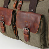 ÇÇS 40232 Genişleyebilir Kanvas Seyahat Çantası Valiz Yeşil