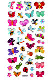 Sticker Kabartmalı Stiker Defter, Planlayıcı Etiket (Ldg041)-17x9 cm- Kelebek Arı