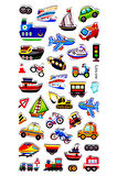 Sticker Kabartmalı Stiker Defter, Planlayıcı Etiket (Ldg039)-17x9 cm- Taşıtlar