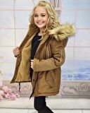 MODAVALS ERKEK ÇOCUK GARSON BEDEN İTHAL TAK ÇIKAR KÜRKLÜ CEPLİ FERMUARLI DÜĞMELİ BONDİT KUMAŞ KIŞLIK MONT-KAHVE 851247961