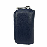 Hakiki Deri Otomobil Anahtarlığı Araba Anahtar Kılıfı Lacivert