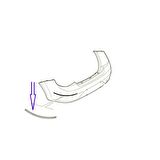 Fiat Linea Arka Tampon Kenar Çıtası Krom Sağ & Sol Takım  735457633