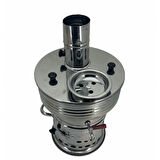 Paslanmaz 304 Çelik 7 litre Demlikli Semaver