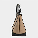 Classy Mini Keten Kadın Çanta Siyah