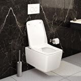 VitrA Origin A44893 Tuvalet Fırçalığı, Yerden, Krom