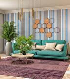 Yapay Çiçek Yelpaze Palmiye 8 Dal 50*40cm Salon Çiçeği Plastik Siyah Saksılı Yapay Bitki
