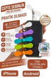 Tüm Telefonlara Uyumlu Mini Cep Vantilatörü  Type-C & Lightning 2 Girişli Fan – Powerbank ve Tablet 