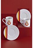 DEKOMUS İLE LİSANSLI GALATASARAY 2 KİŞİLİK KAHVE VE ÇAY FİNCAN TAKIMI SETİ