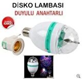 Renkli Disko Ampulü Lambası E27 Duy Hediye LED Ampul Dönen Disco Topu Lamba Işık Ampül Hareketli
