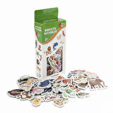 Manyetik Mıknatıslı Hayvanlar Eğitici Hayvanları Tanıma Buzdolabı Sticker Oyuncak Magnet