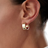 Medium Mona Kesme Halka Küpe