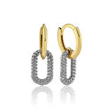 Taşlı Ataç Sallantılı Küpe