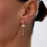 Tektaş Sallantılı Lotus Küpe