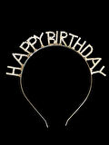 Premium Happy Birthday Taç Taşlı Model