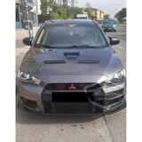 Mitsubishi Lancer 2008-2013 Uyumlu Batman Yarasa Ayna Kapağı Piano Black ABS Plastik
