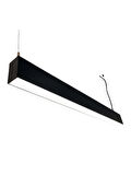 ELITELIGHTDİZAYN 100 cm Siyah kasa Lineer Sarkıt Modern LED Aydınlatma | 4000K | Salon, Mutfak, Ofis vb. İçin