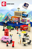 Sembo Block Famous Cars Londra Yeşil Coupe araba 298 Parça Yapı blokları Lego ile uyumlu (714515)