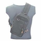 Ççs 71296 Usb Çapraz Omuz Çantası Siyah