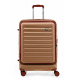 ÇÇS 5238 Lüx Kabin Boy Valiz Kahve