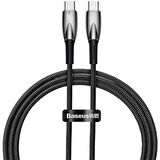 Baseus Yıldırım Şarj 1Mt 100W Akıllı Şarj Type-C Şarj Kablosu İpad Macbook Şarj 480 Mbps Veri Aktarım