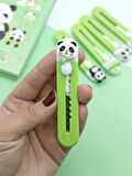 Mini Şekilli Falçata Maket Bıçağı - Tatlı Panda