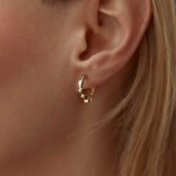 Timsah Pulu Halka Küpe