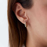 Şerit Taşlı J Küpe