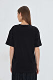 White Fox  Life  Is Sweat Baskılı Bisiklet Yaka T-shirt Kadın