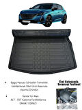 Sahler Peugeot 308 2022+ Uyumlu 4.5D Premium Havuzlu Oto Paspas ve Liner Marka 3D Bagaj Havuzu