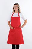 Simple 3'lü Set Ayar Askılı Cepli Mutfak Önlüğü Seti (2 ELDİVEN) Şef Garson Kafe Aşçı Barista