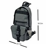 Ççs London 51606 Çapraz Askılı Sırt Çantası Gri