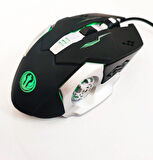  Stalker Warrior GMX7-G Rgb Mouse 2400 Dpi Oyuncu Mouse Gaming Mouse Örgü Kablo E-spor Mouse Pro