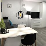 Jüpiter Sarkıt Avize Tekli Metal Ferforje Retro Rustik Salon Yemek Odası Antre Hol Aydınlatma