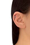 Gümüş Renk Harf Piercing - T HarfPiercing