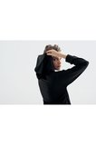 Uzun Kollu Fermuarlı Kapüşonlu Esnek Kumaş Hamile Sweatshirt SW01
