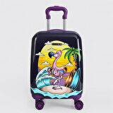 ÇÇS 5258 Çocuk Valizi Kuş Figürlü