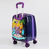 ÇÇS 5258 Çocuk Valizi Kuş Figürlü