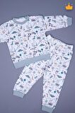 Babyhola 1-6 Yaş Unisex Kız Erkek Çocuk Pijama Takımı Ev Giyim Eşofman Takımı