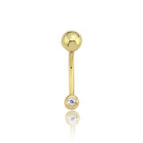 Mini Tektaş Göbek Piercing