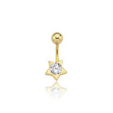 Taşlı Yıldız Göbek Piercing